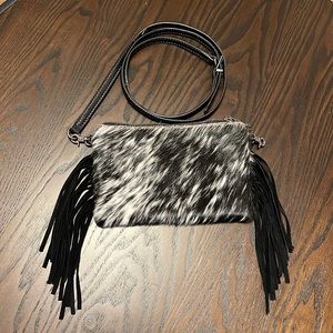 Montana West Cross Body - Hair on Hide cow fur.